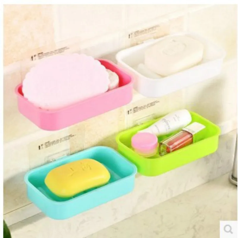 Креативная утолщенная бесшовная вакуумная Коробка для мыла на присоске ванной и