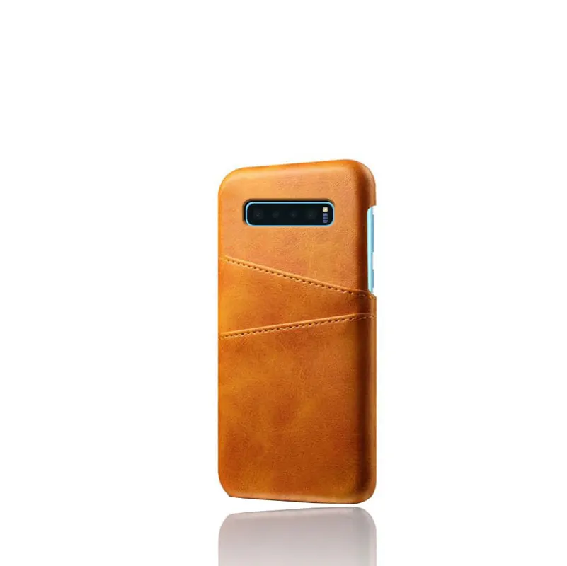 S10 Lite чехол для Samsung Galaxy Plus Роскошный из коровьей кожи PC слот карт кронштейн корпус