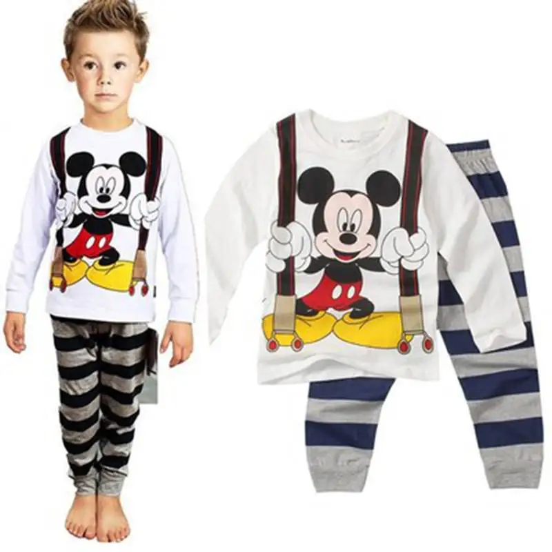 Boys Cartoon dinosaur Pajamas set Children Pyjamas girls cotton cute sleepwear Sets nightwear Family pajamas for kids | Детская одежда