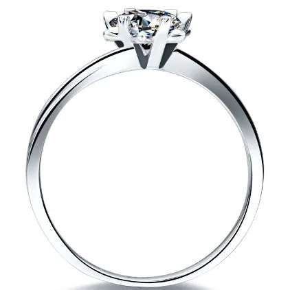 Снежинка 1Ct 6 5 мм Тест положительное Moissanite кольцо тест положительная гарантия