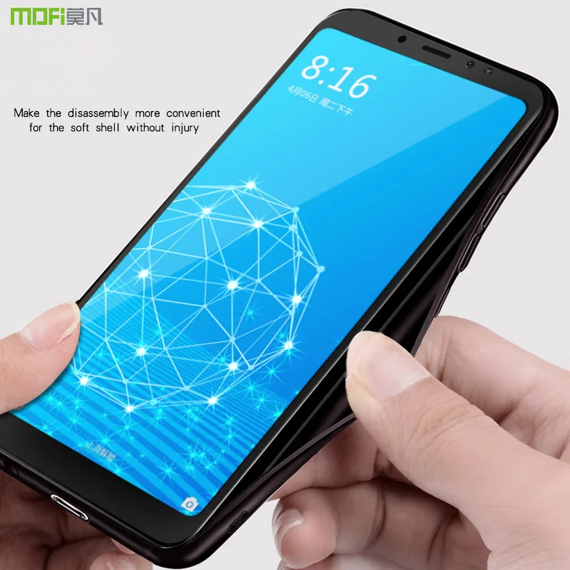 for xiaomi mi8 case cover MOFI For Xiaomi Mi8 explorer Back Fabrics Case mi 8 SE Soft Silicone edge Full Cover |