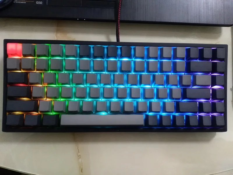 RGB Keycool 84 механическая клавиатура игровая клавиатура с переключателем gateron подсветка мини компактный keycool84