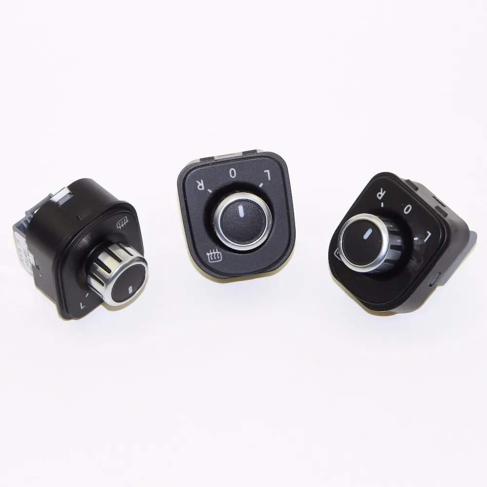 3 шт. ручка регулировки зеркала для Jetta Golf 5 6 Tiguan Caddy Passat B6 cc 5ND 959 565B 5K1 565|5nd 565b|oem side
