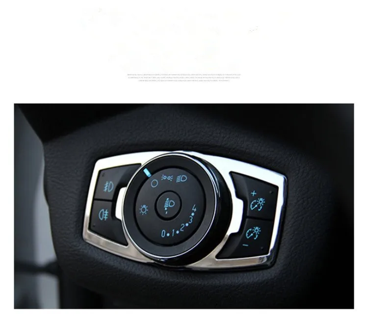 Головное освещение фара кнопочная панель хромированная крышка отделка