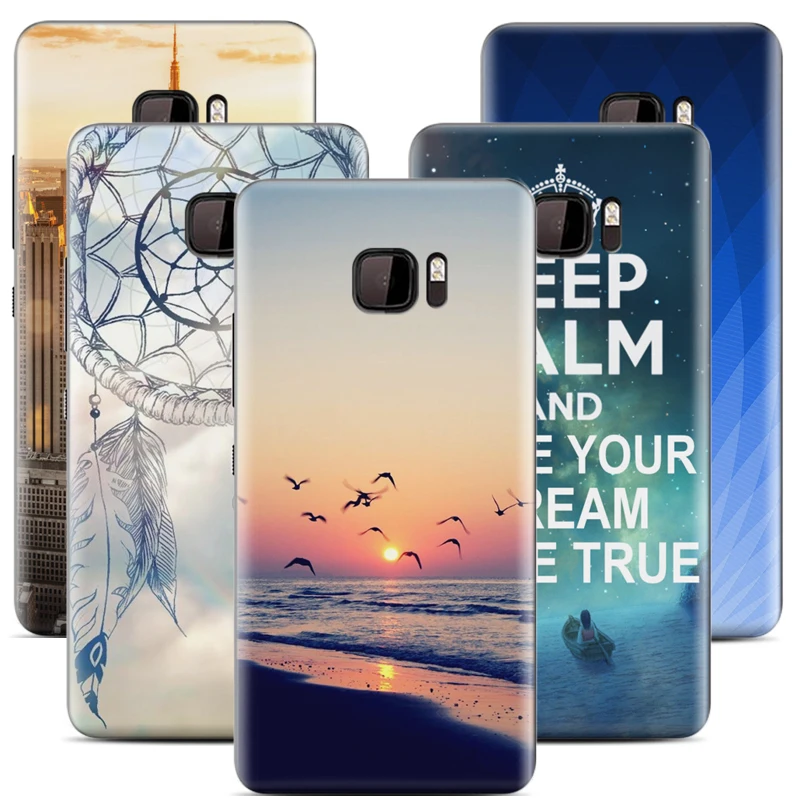 Для HTC Ocean Примечание чехол s печати ТПУ прозрачный для телефона с надписью задняя