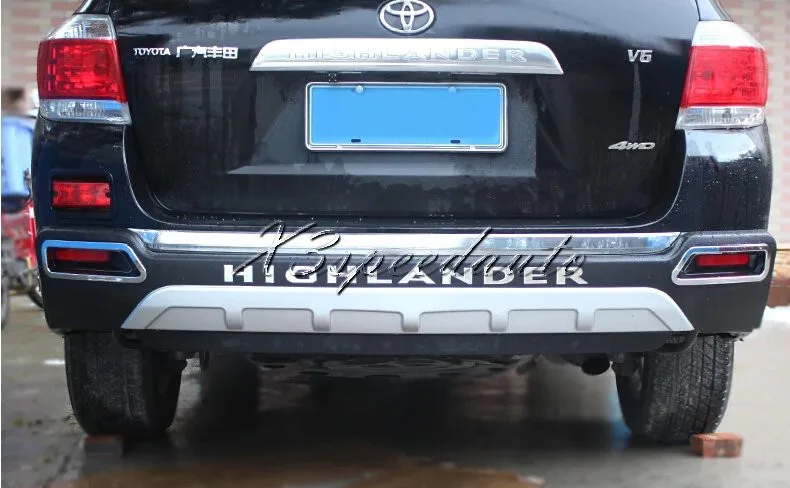 Для Toyota Highlander 2011 2012 2013 бампер передний+ задний протектор высокого качества