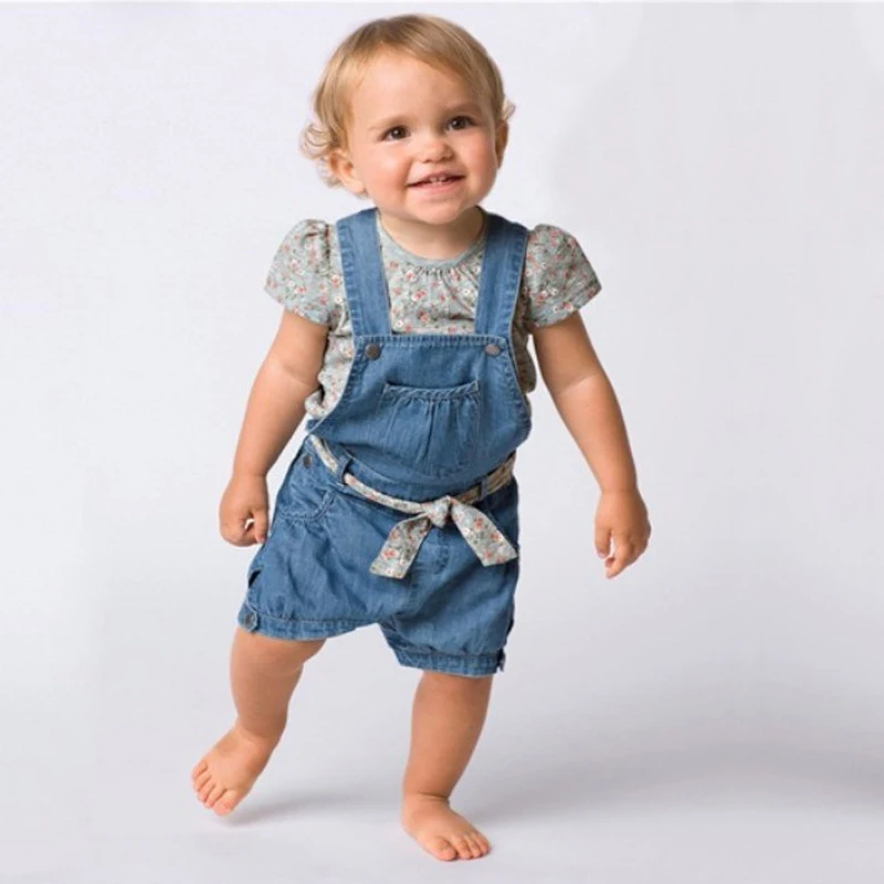 Джинсовые шорты для девочек комбинезоны детская одежда по низкой цене красивая