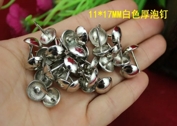 

Hardware Decorative Upholstery silver Tacks Bronze Antique round Nail Studs Leather Crafts Furniture sofa decor 11mm*17mm nail