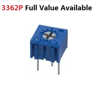 Регулируемый резистор-Потенциометр 3362P-105 1M 201 503 501 204 203 103 104 202 504 102 15102050K 502101500RK, 10 шт.