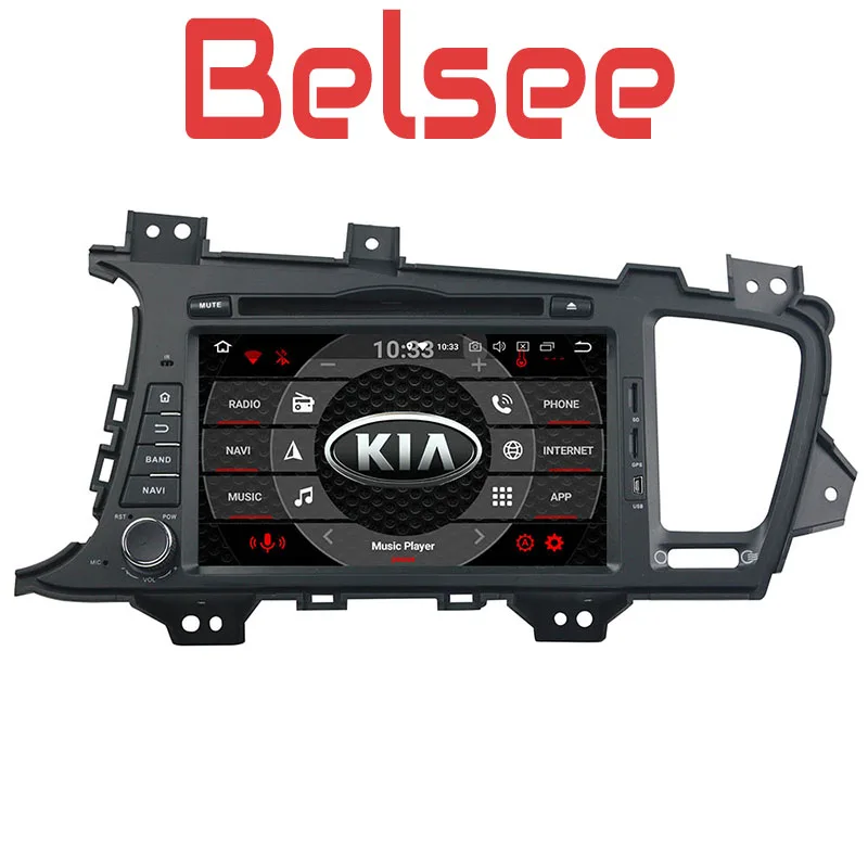 Магнитола Belsee Kia K5 Optima 2011 2012 2013 Din Android 8 стерео радио GPS DVD головное устройство