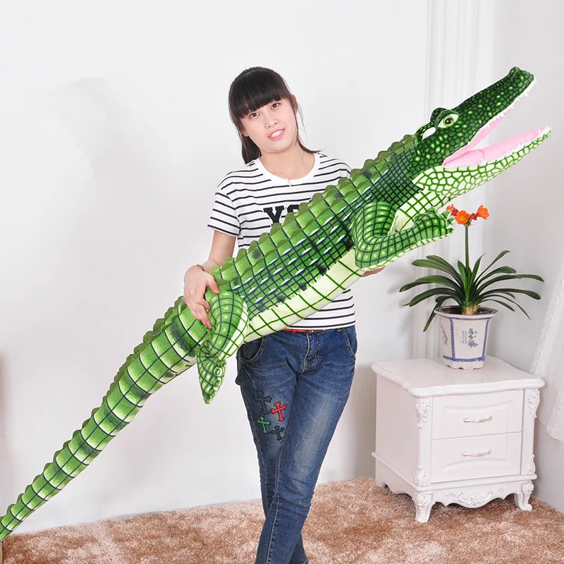 Dorimytrader Simulation Animal Crocodile Плюшевая игрушка Наполненная живая кричащая Аллигаторная