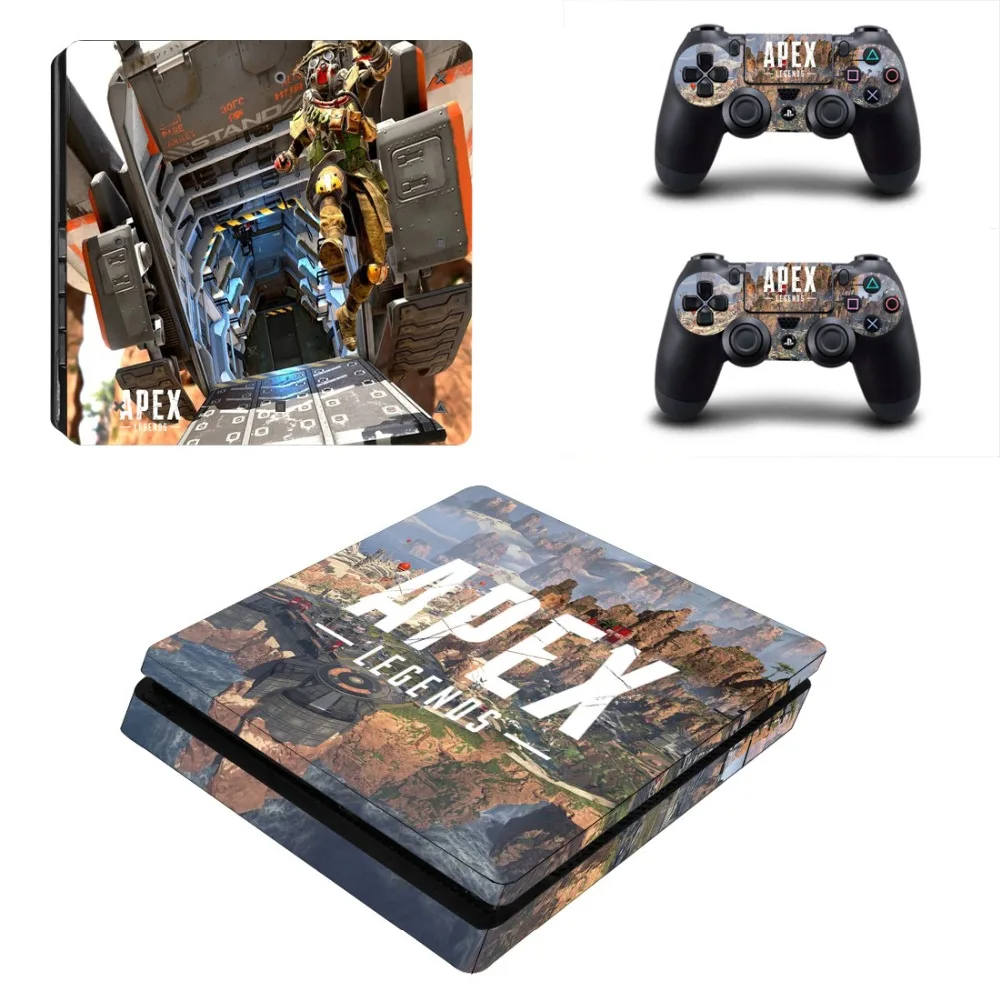 Наклейка APEX Legends PS4 Slim Skin для консоли PlayStation 4 и контроллеров наклейка виниловые