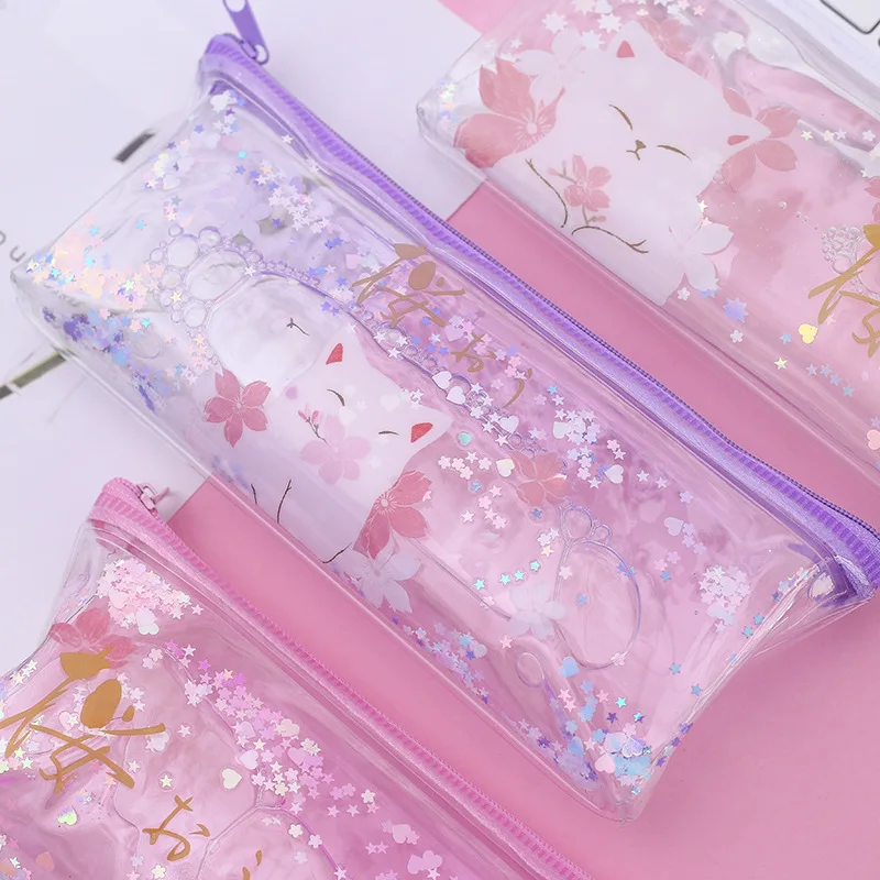 1 шт. кавайный чехол для карандаша Sakura картина маслом подарок Хэлло Китти