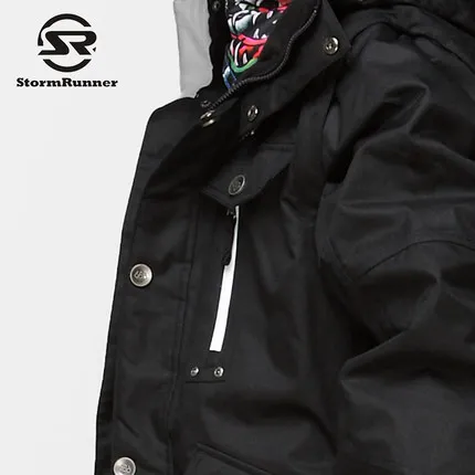 Двойной Лыжный костюм для сноуборда StormRunner мужской толстый Водонепроницаемый