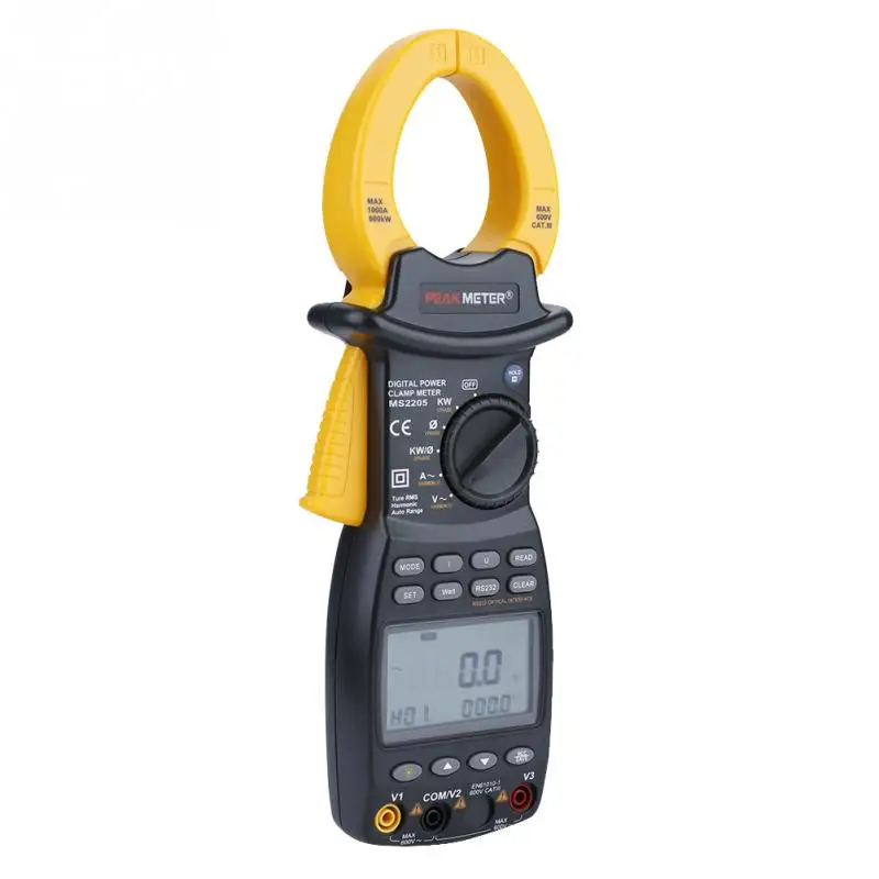 3 фазный цифровой измеритель тока PEAKMETER MS2205 ручной интеллектуальный тестер