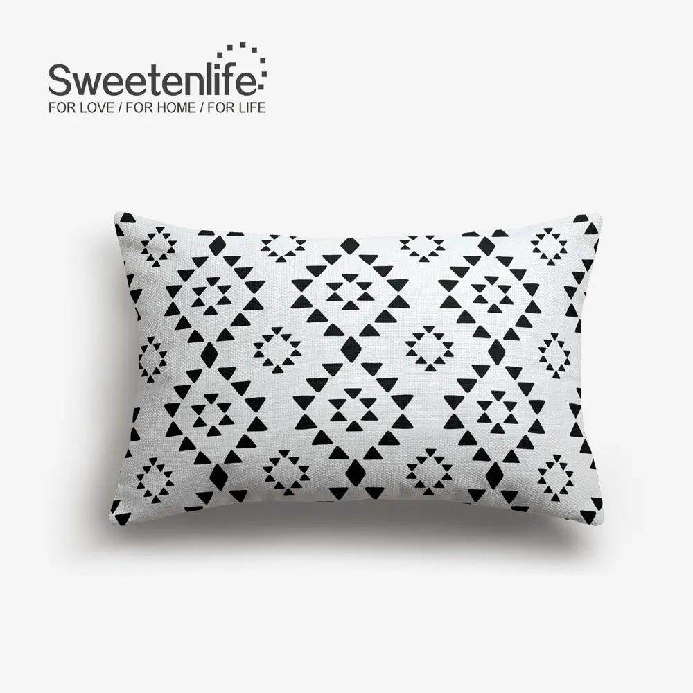 SL0449-L Sweetenlife 45x45 см наволочка для подушки креативные геометрические декоративные подушки высокое качество белая льняная ткань Подушка для стула - Цвет: SL0449-L