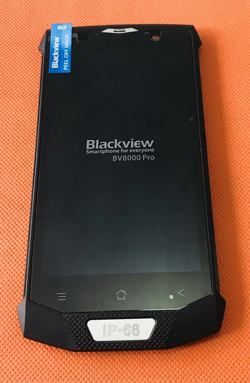 

Used Original LCD Display Screen + Touch Screen + Frame for Blackview BV8000 Pro 5.0" FHD MTK6757 Octa Core free shipping