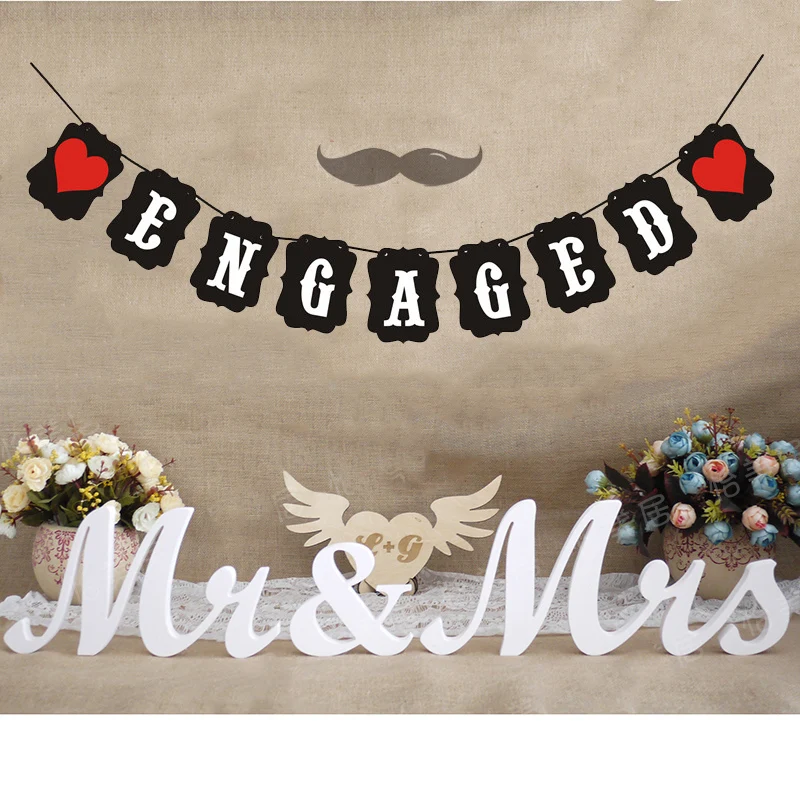 1 шт./лот Бесплатная доставка занимается письмо флаг Бумажная гирлянда для