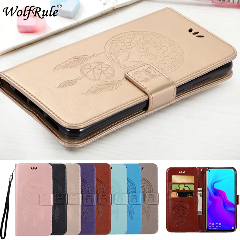 

Wolfrule Cover For Huawei Nova 4 Case Owl Flip Wallet Leather Cover For Huawei Nova 4 Luxury Phone Bag Case For Huawei Nova 4*