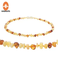 haohupo honey amber teething necklace for baby children women fashion natural amber beads necklace baby collar jewelry drop ship