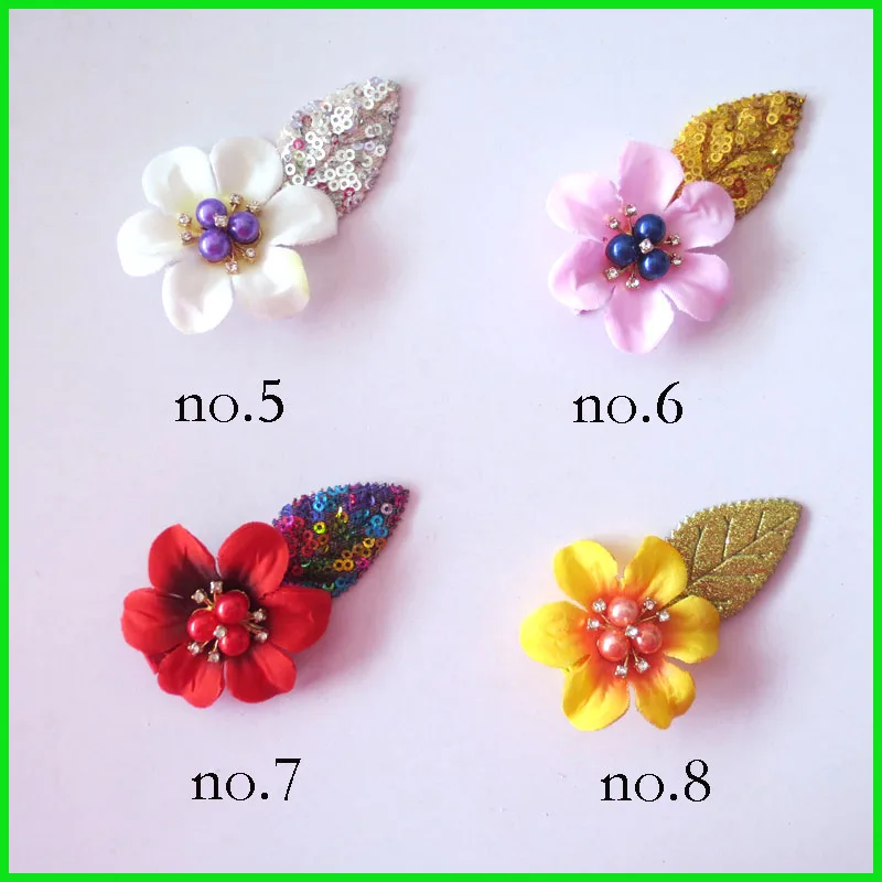 20 BLESSING Women Girl Fashion 2.5 Flower Clip Blossom Leaf Easter Spring Baby | Аксессуары для одежды