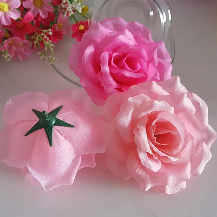 Искусственные розы 4 дюйма 10 см цвет Бургунди искусственные для украшения дома и