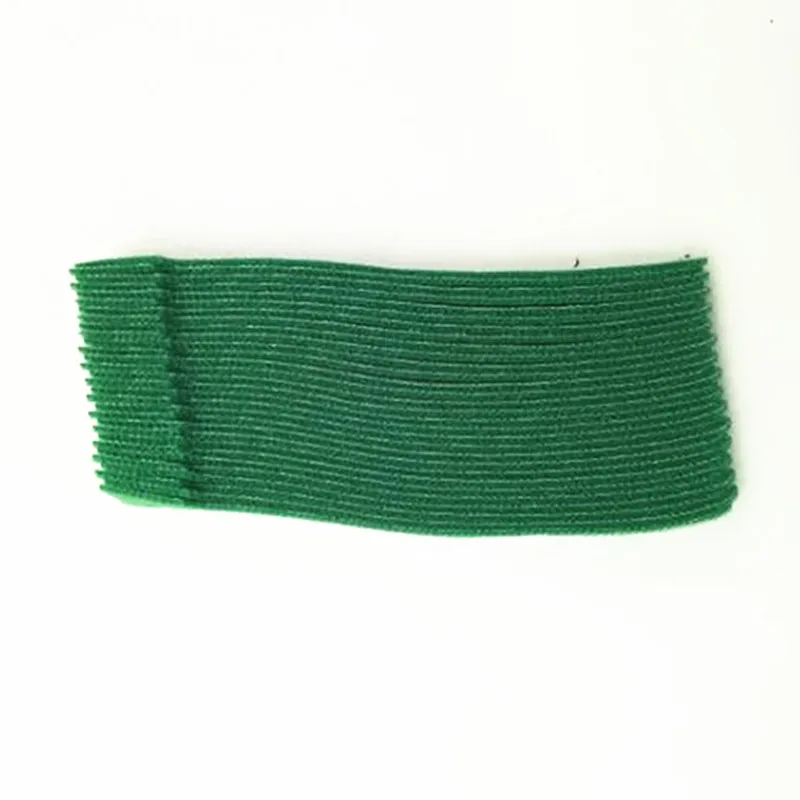 green 20 шт. Волшебные клейкие Ленты Кабельные стяжки модельные ремни провода с батарейной палкой пряжки ремня Связки завязки на крючках крепежная лента аксессуар - Цвет: green