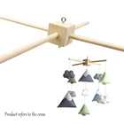 8 комплектов деревянных детских мобильных игрушек, декор для детской комнаты, мобильный телефон, рамка для рукоделия, детский держатель для мобильного телефона ручной работы