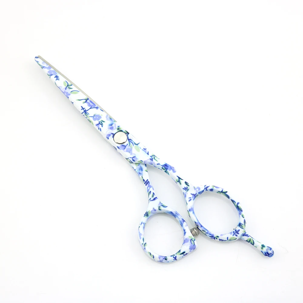 Ножницы для волос 5 дюймов ножницы стрижки Переводные воды печать Зебра-полоски