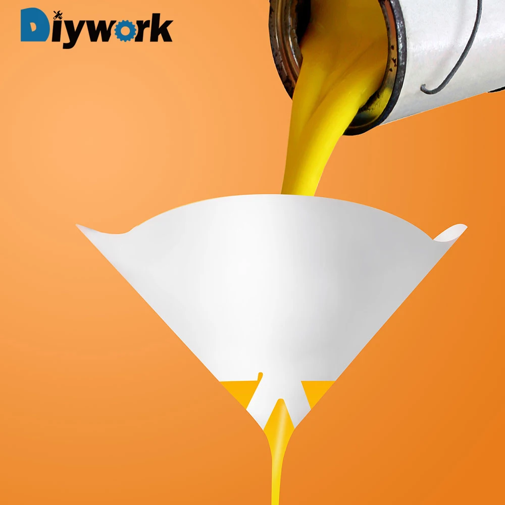 DIYWORK 10 шт./компл. конический сетчатый фильтр бумажные фильтры очистки краски