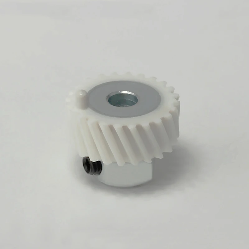 

1Pcs 2019 New White Sewing Machines Ring Shape Gear with Shaft Post Plastic and Metal Home Sewing Machines Accessories