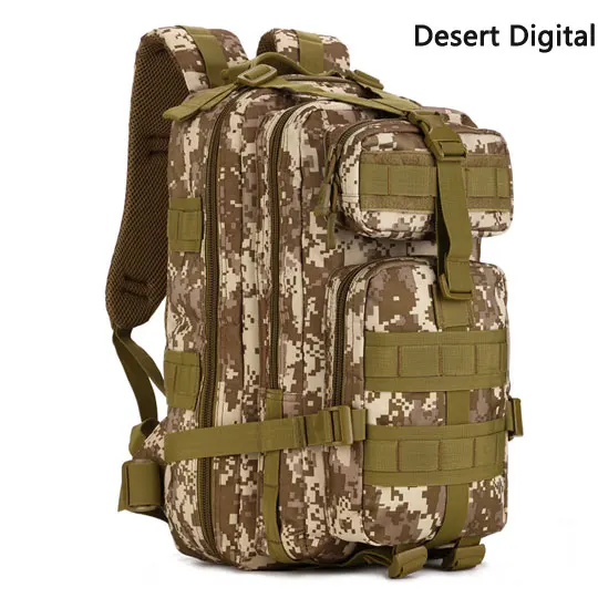 Высокое качество 40L MOLLE многофункциональные военные рюкзаки армейский тактический рюкзак Спортивная Сумка для путешествий кемпинга туризма - Цвет: Desert Digital