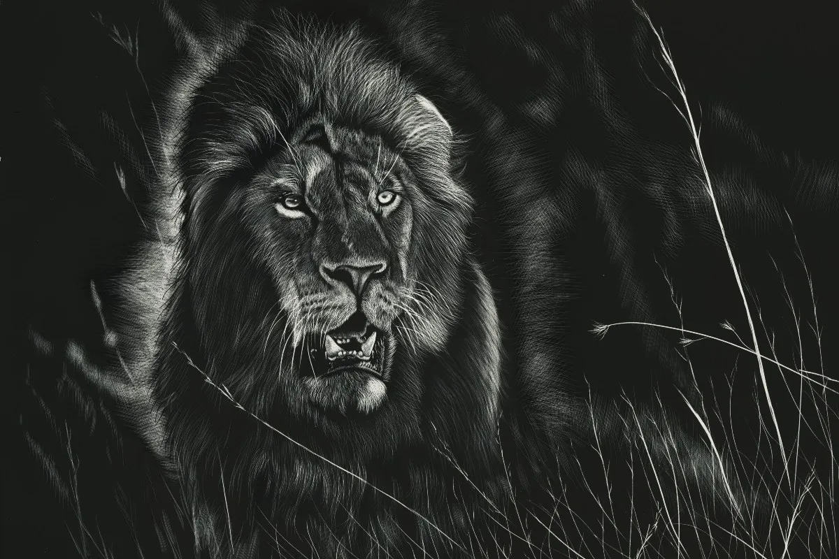 black and white Leo figure PJZK911 canvas fabric poster custom print for wall decor room home decoration (frame available) | Дом и сад