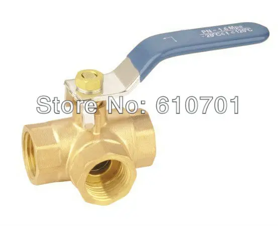 T тип Port или L монтажный DN32 1 1/4 &quot1 25&quot BSP Женский полный порт латунный Тройник