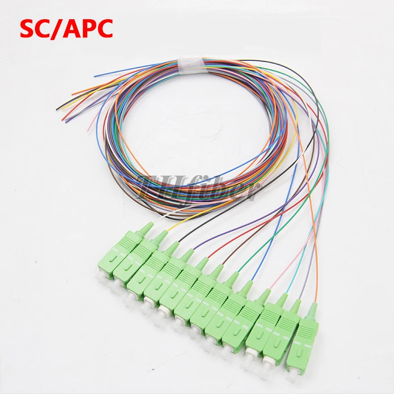 Новинка высокое качество 1 5 м 12 жильный пучок pigtail SC/APC FC/APC LC/UPC одномодовый цветной
