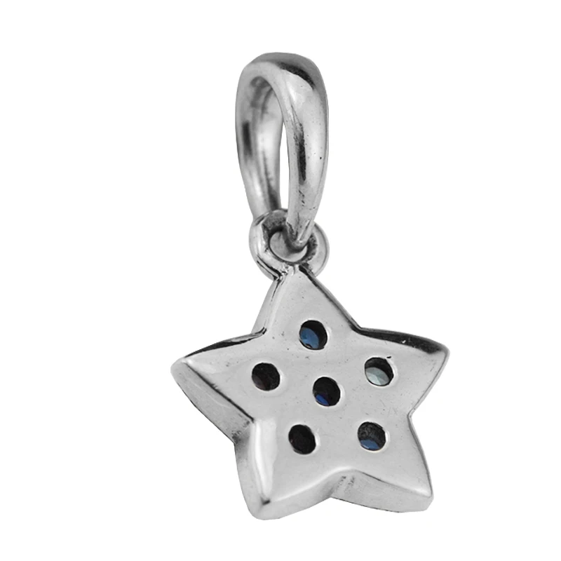 DIY Beads for Jewelry Making Sterling-Silver-Jewelry Bright Star Necklace Pendant Bead Charms Silver 925 Berloque Perles Women | Украшения