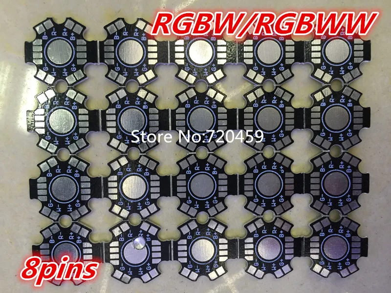 

50pcs High Power LED Aluminum Base Plate 4W RGBW LED Lamp PCB Board for 1W 3W 5W LED chip