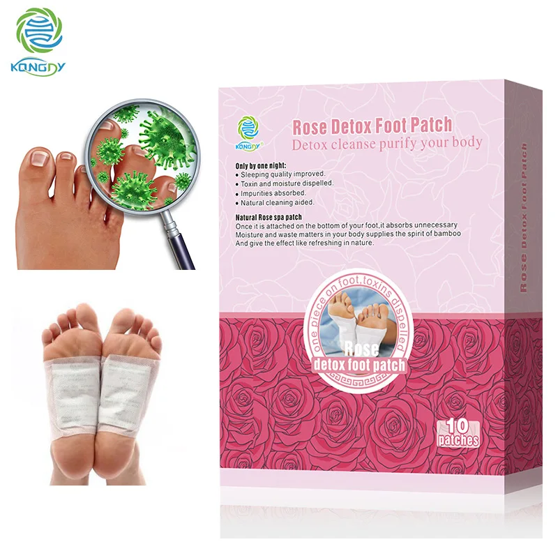 Bamboo Vinegar Detox Foot Patch 10 Pieces/box Improve Sleep Quality Beauty Slimming Pads