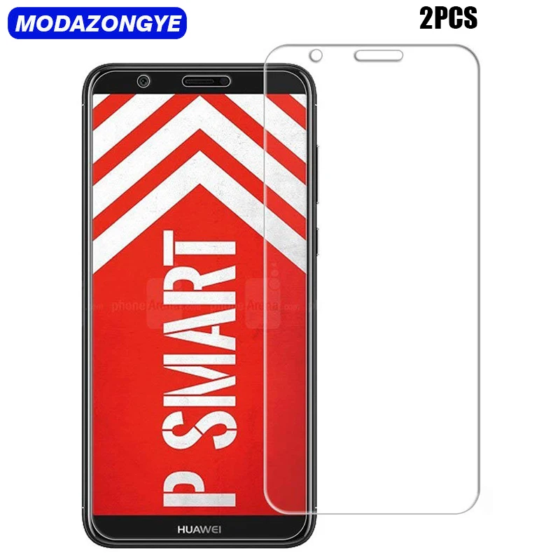 2 шт. защитная пленка из закаленного стекла для Huawei P Smart Защитная с двумя
