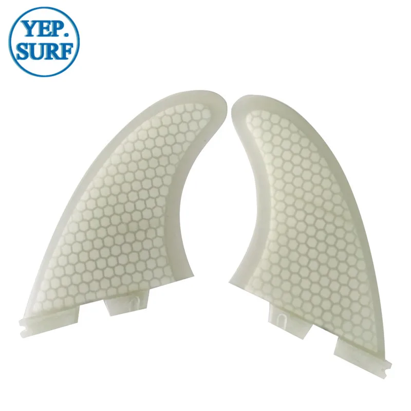 FCS2 Twin Fin Clear Дизайн для серфинговой доски FCSII/ФТС/плавники Future будущее Килевой плавник FCS2 twin fin комплект из 2 предметов - Цвет: FCS2 Twin Fin Clear