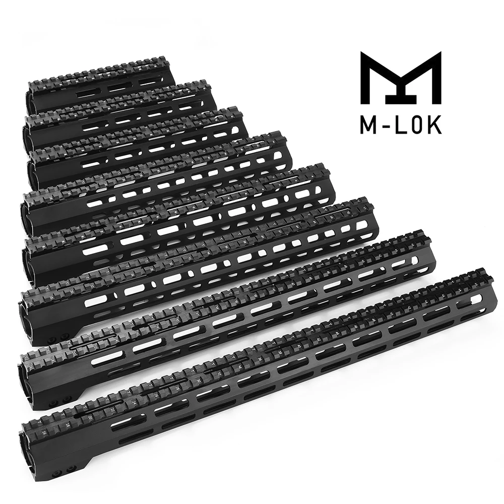 

Magorui AR15 M-Lok Mlok 7" 9" 10" 12" 13.5" 15"17"19" Slim Free Float M-LOK Handguard Rifle Scope Mount with Steel Nut
