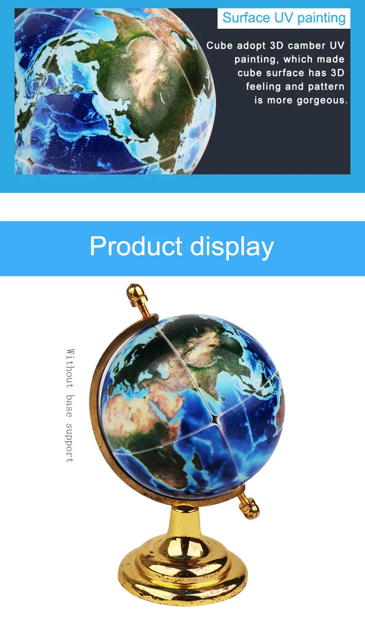 Новейший Yuxin Earth 2x2 волшебный куб головоломка профессиональный УФ Prinit Cubo Magico Новинка головоломка подарок на день рождения развивающая игрушка