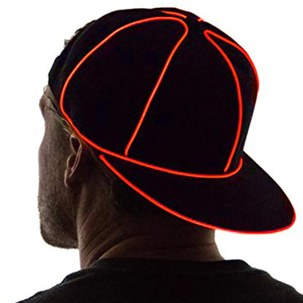 Унисекс летняя бейсболка неоновая ночная рубашка огни бейсбольная