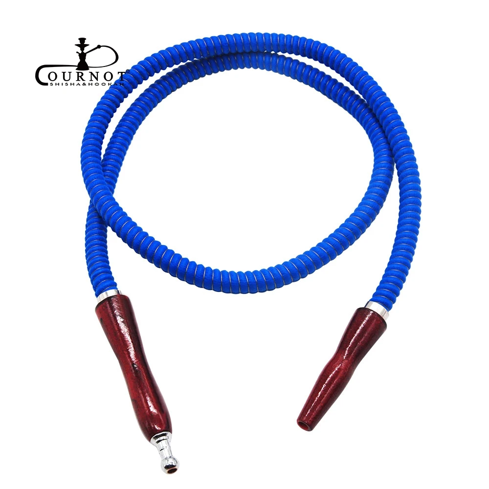 1.5M PU Leather Hookah Hose Wood Mouth Handle Pipe Pageant Shisha Water Chicha Narghile Accessories |