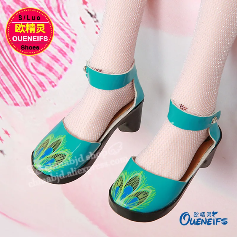 Обувь для куклы BJD 1 пара 7 см зеленая из искусственной кожи модная мини игрушка