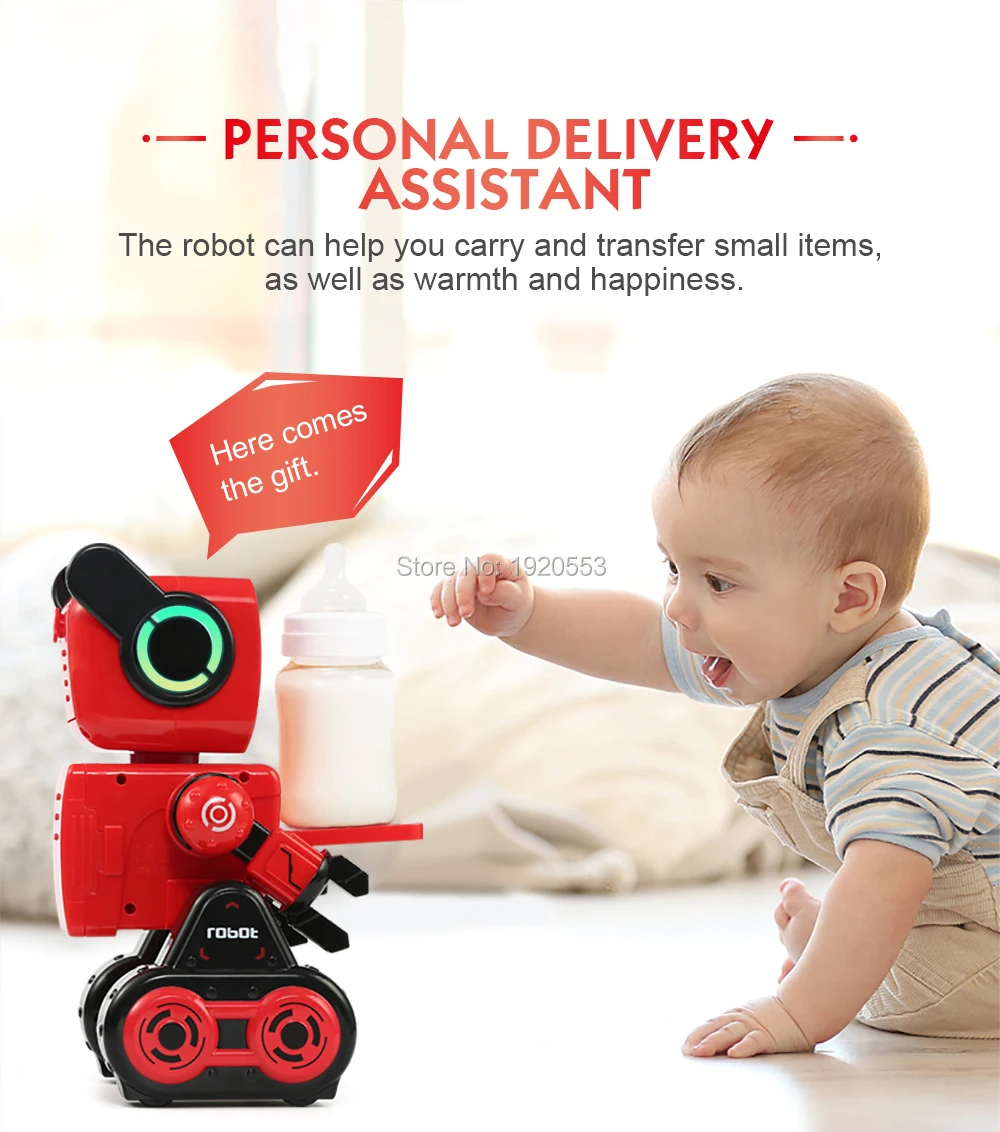 

JJR/C R4 Cady Wile Robot 2.4G Money Management Sound Interaction Gesture Sensor Control Robot Birthday / Christmas Gift Robots