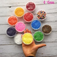3 boxes 4 6mm diy slime supplies box snow mud particles nail decoration accessories slime foam beads filler mud ball toys