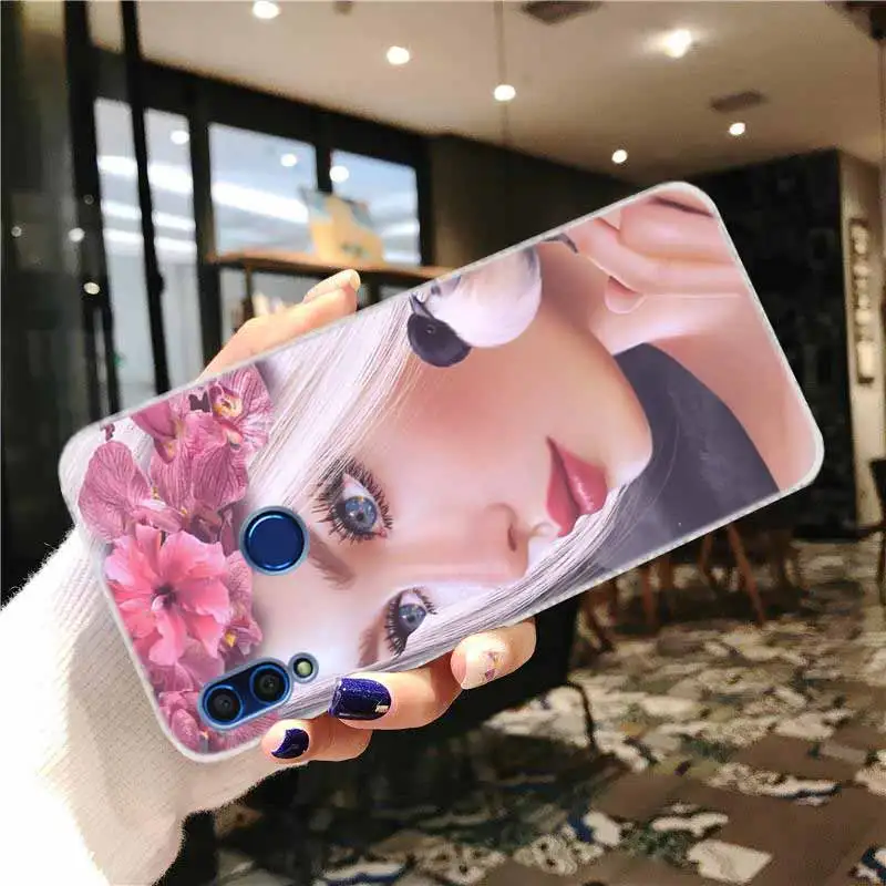 Мягкий силиконовый чехол для Huawei Honor 30 20 Pro 10 9 9X Lite 10i 9a 8a 7a 30s 3d фон красивой девушки
