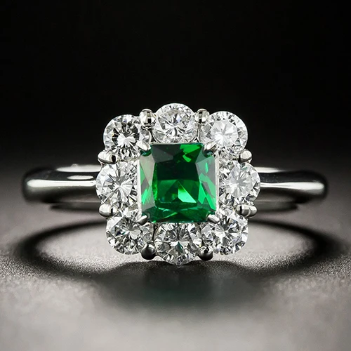 Зеленый Bague Ringen, винтажное женское серебро 925, ювелирное изделие, изумруд, кольца, зеленый драгоценный камень, на свадьбу, юбилей, хорошее ювелирное изделие, кольцо,, подарки - Цвет камня: Зеленый