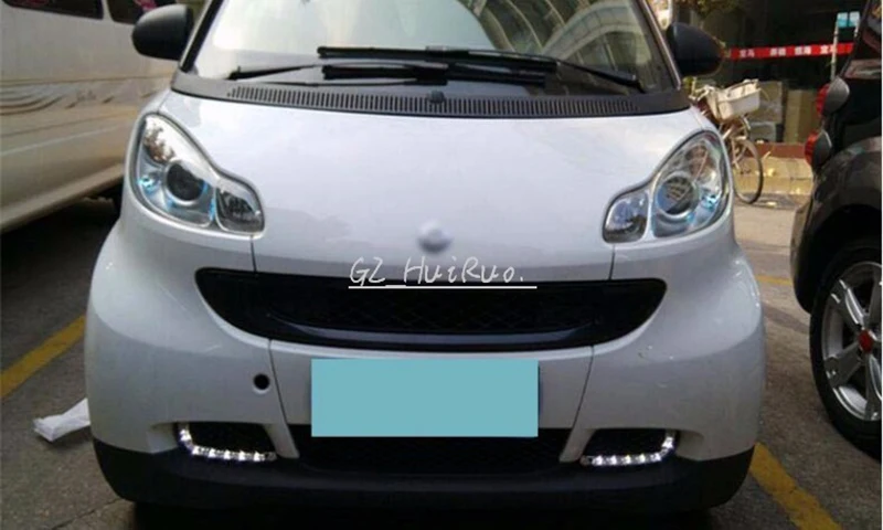 Fit 2008-12 Smart Fortwo 8 W высокой мощности Светодиодный дневные ходовые огни лампы DRL Комплект
